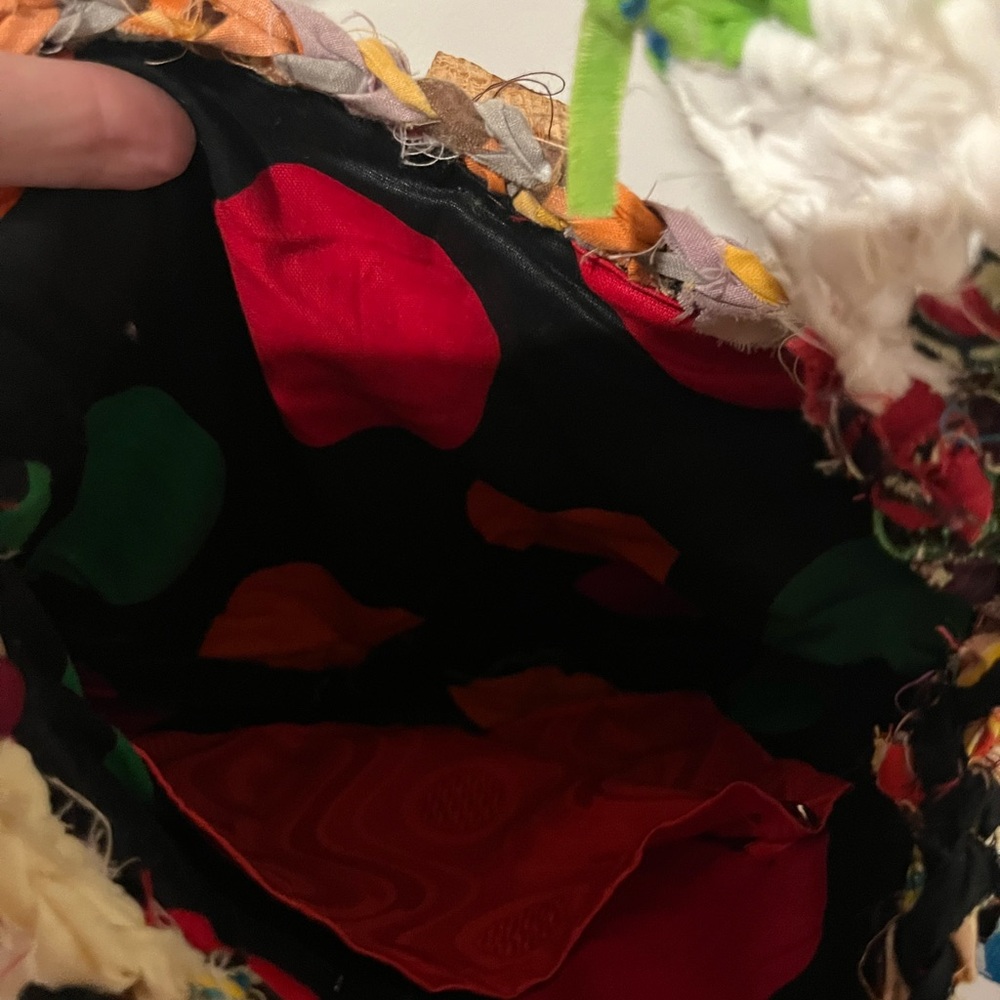 Colorful Rag Shoulder Bag Wearable Art - Picture 4 of 4
